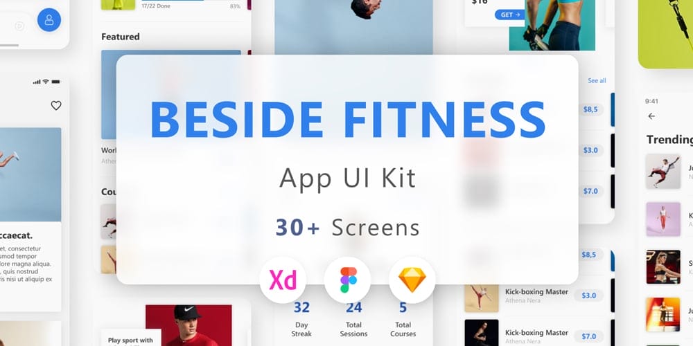 Beside Fitness App UI Kit