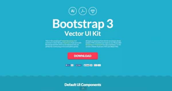 Bootstrap 3 UI Kit for Sketch