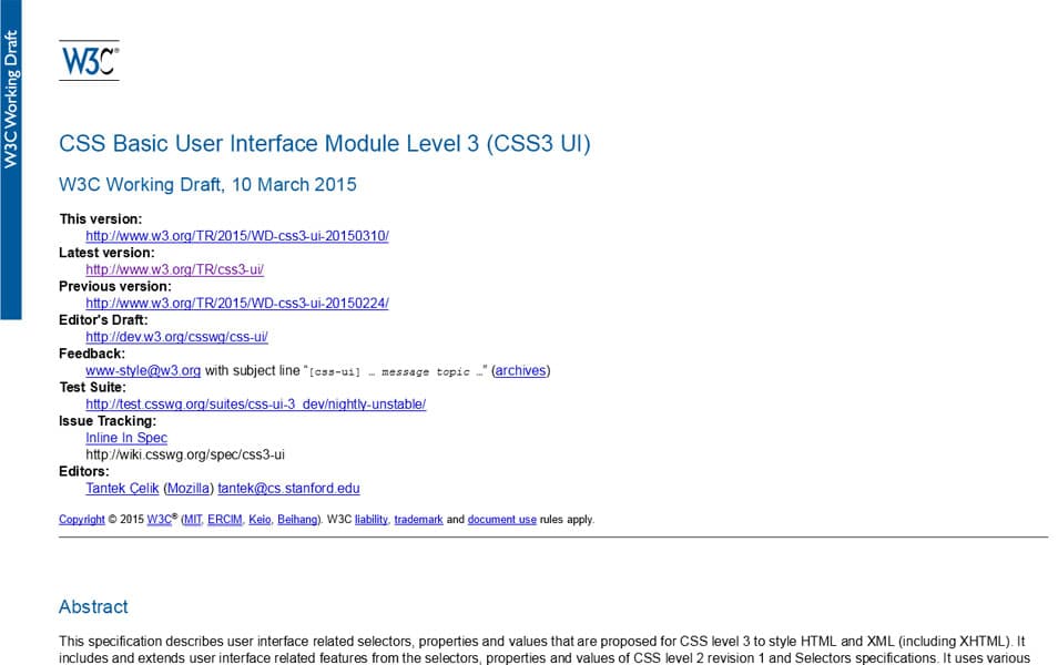 CSS Basic User Interface Module Level 3