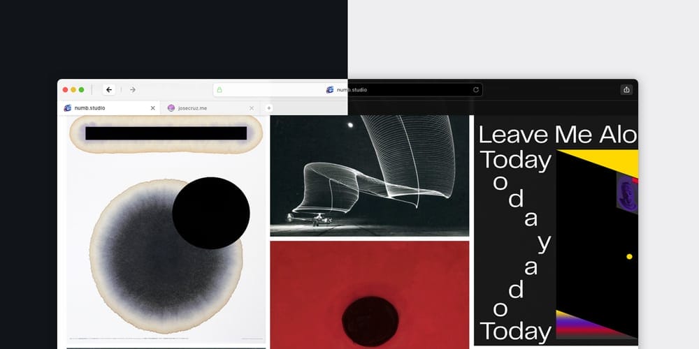 Dark and Light Browser Mockup