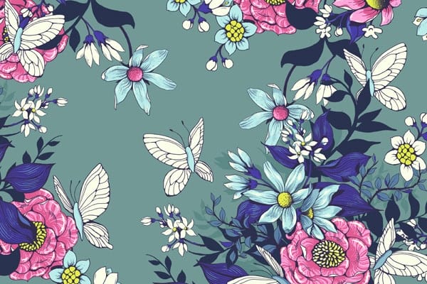 Floral Pattern for Fabric
