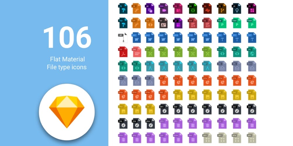 Free Flat material Icons