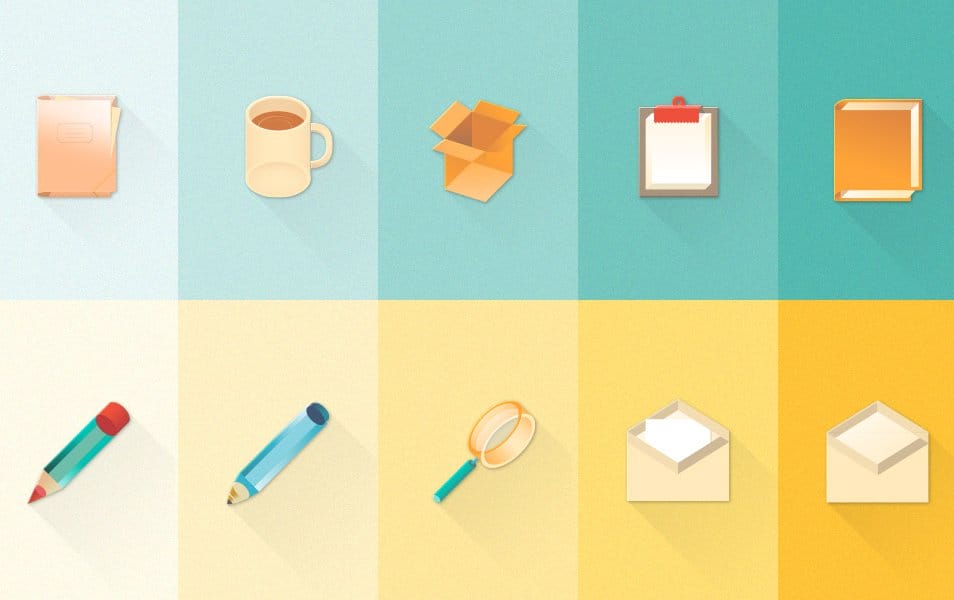 Free New Set of Material Design Stationary Icons