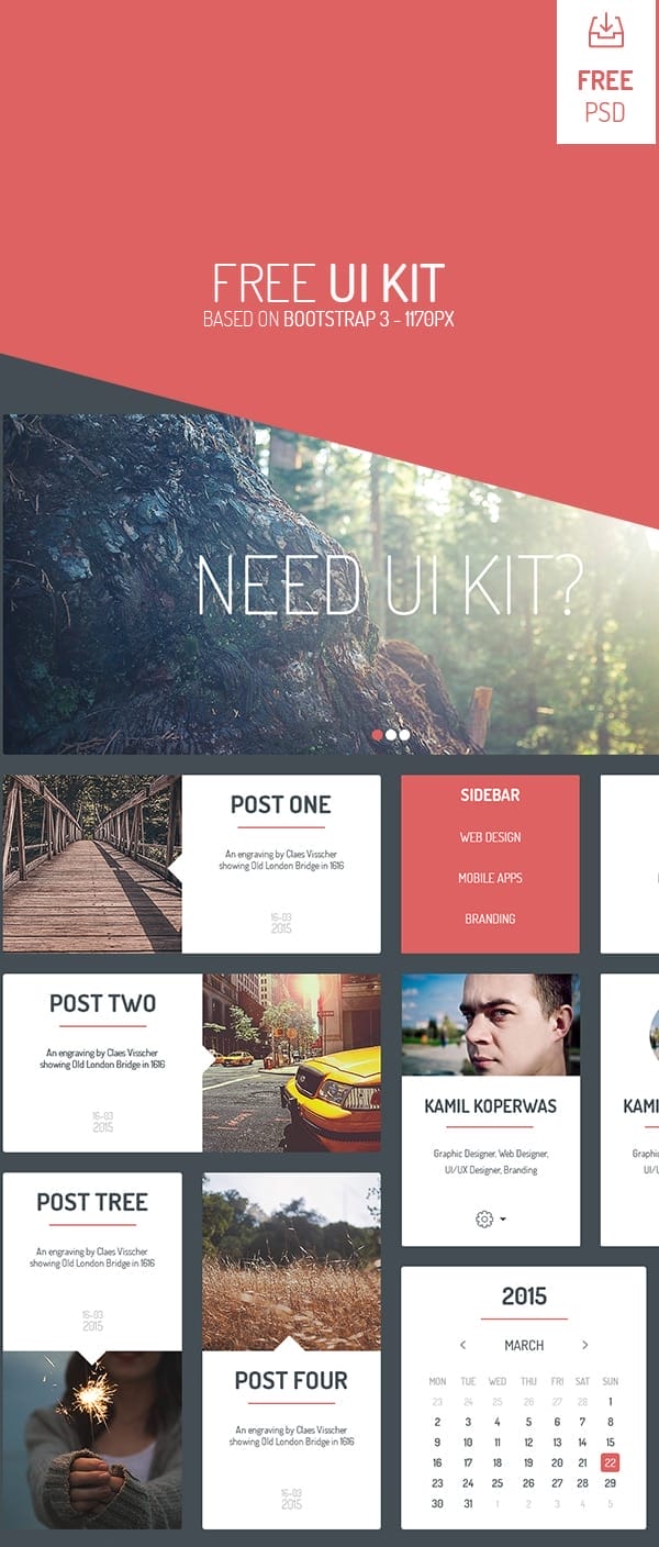 Free UI KIT PSD 