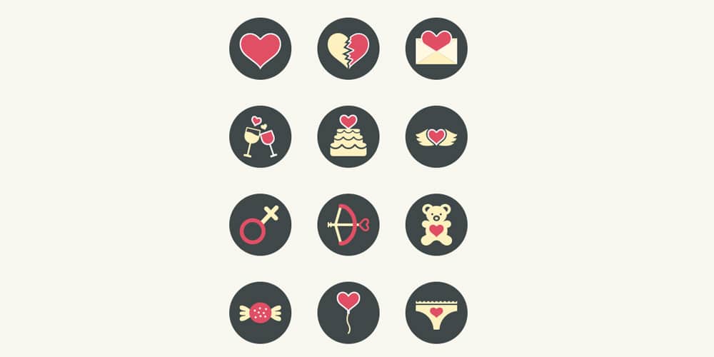 Free Vector Love Icons