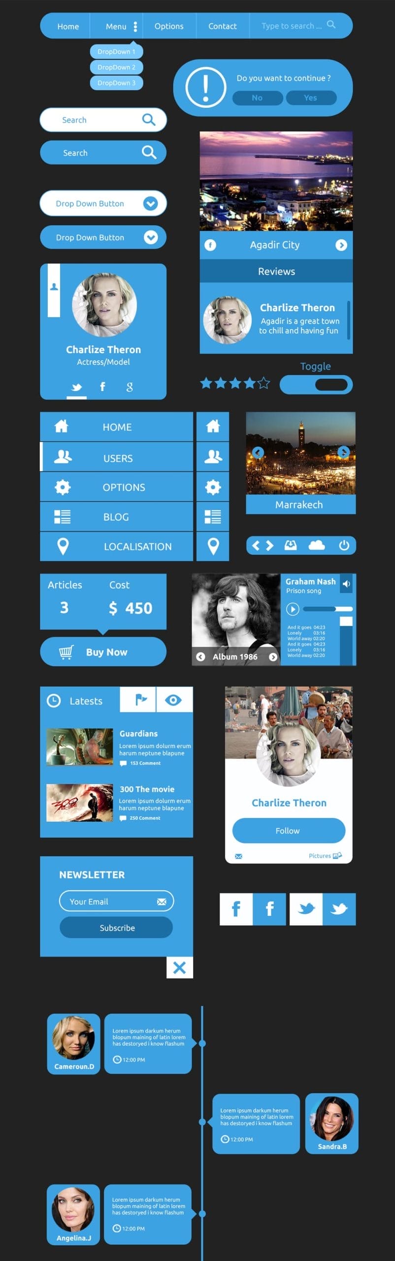 Latest Free Web Elements