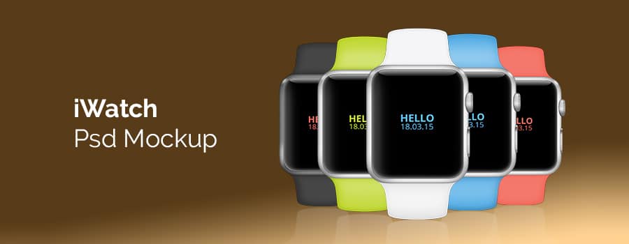 Free iWatch Mockup PSD