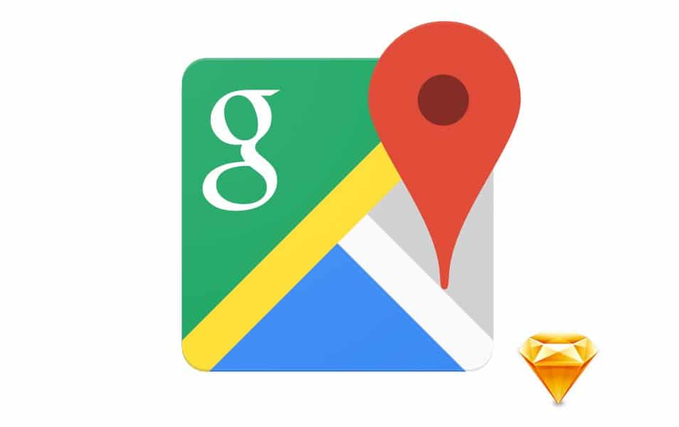 Google Maps Sketch Icon