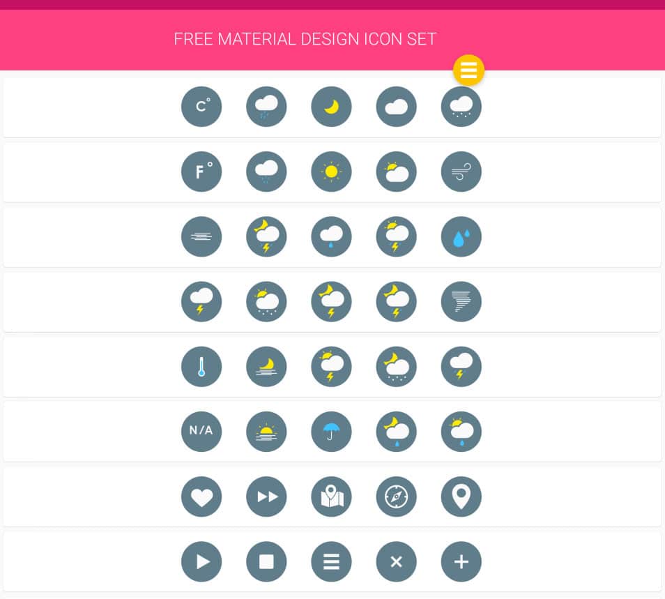 Google Material Design – Free Icon Set