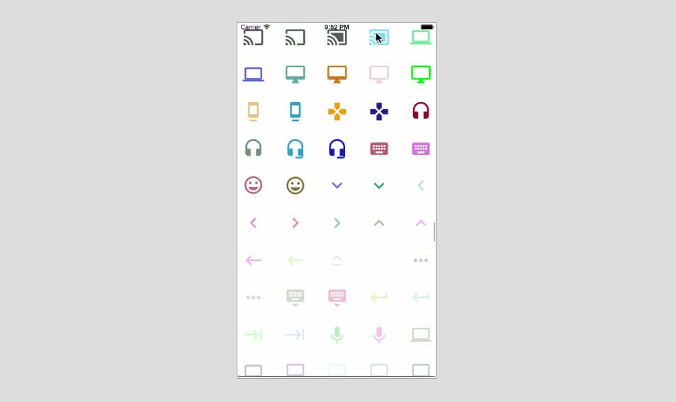 Google Material Design Icons Font for iOS