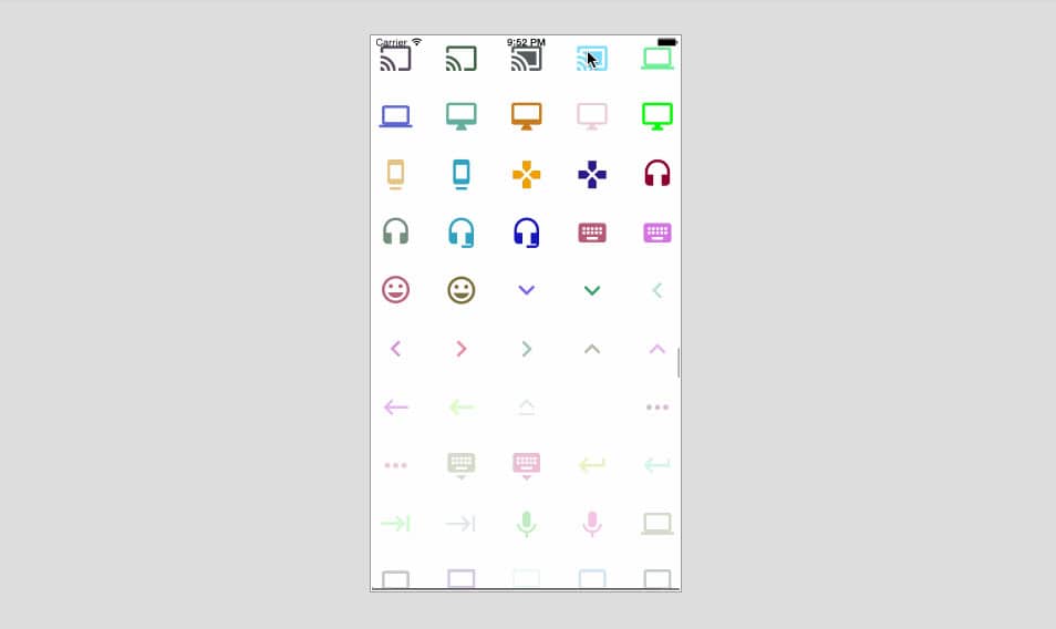 Google Material Design Icons Font for iOS