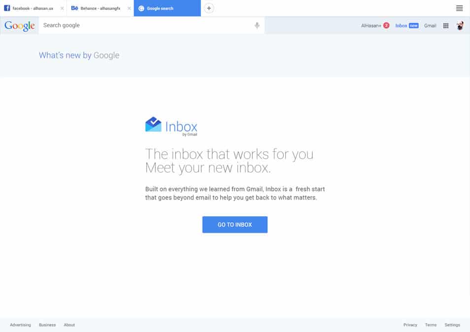 Google with Material Design free PSD