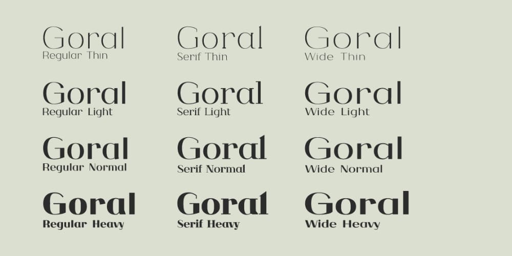 Goral Free Font