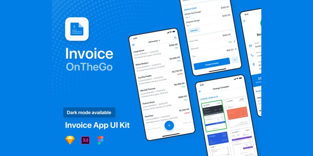 Invoice App UI Kit