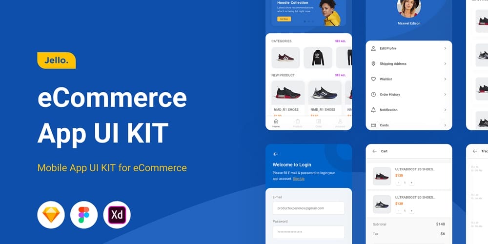 Jello eCommerce App UI Kit