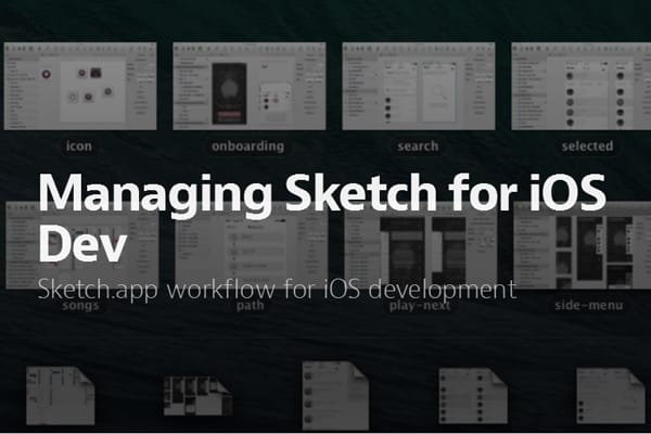 Managing Sketch for iOS Dev