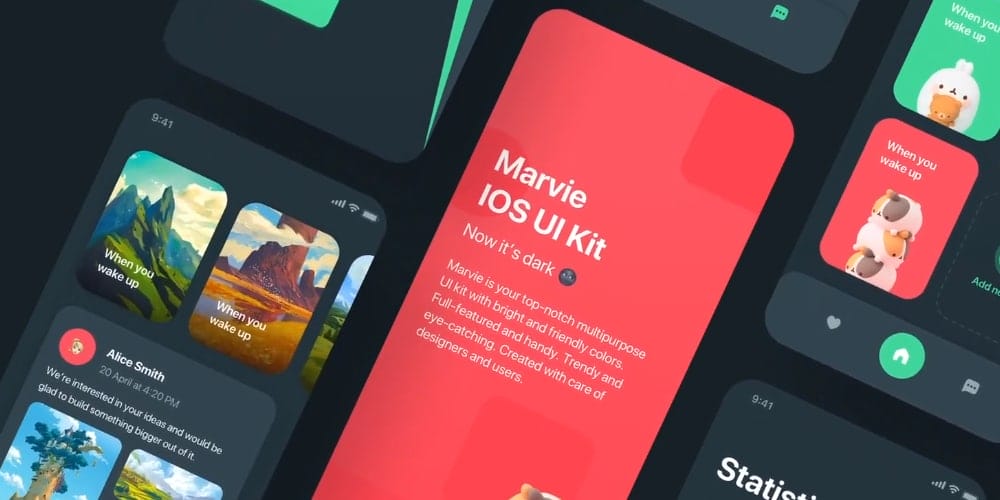 Marvie iOS App UI Kit
