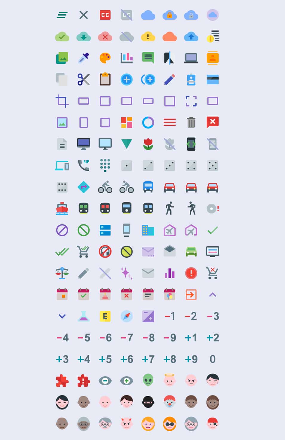 Material Color Icon Set