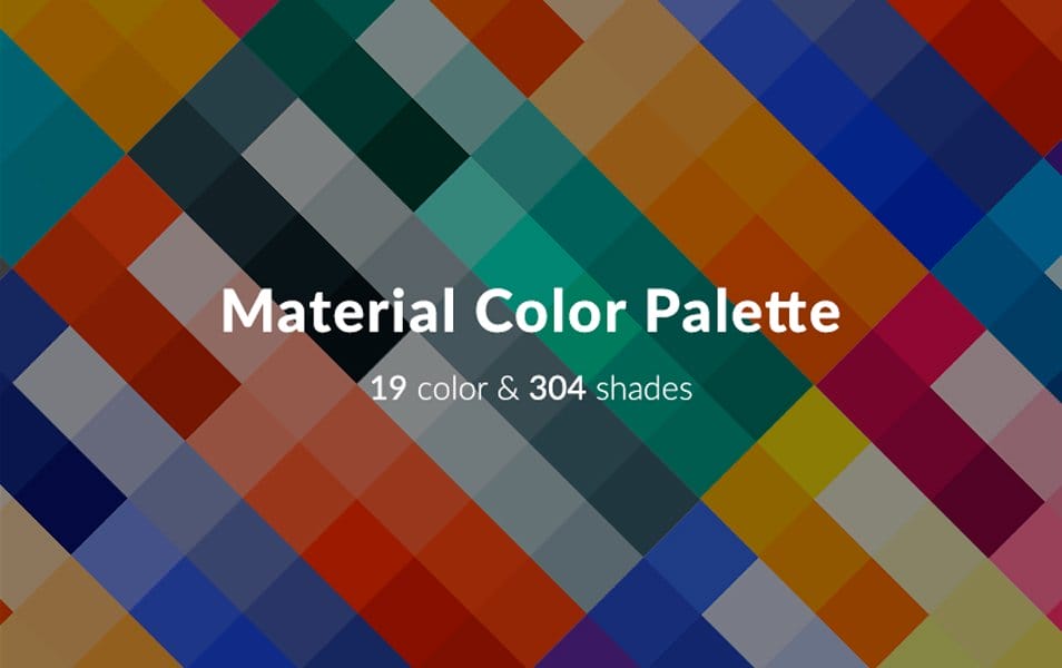 Material Color Palette for Sketch