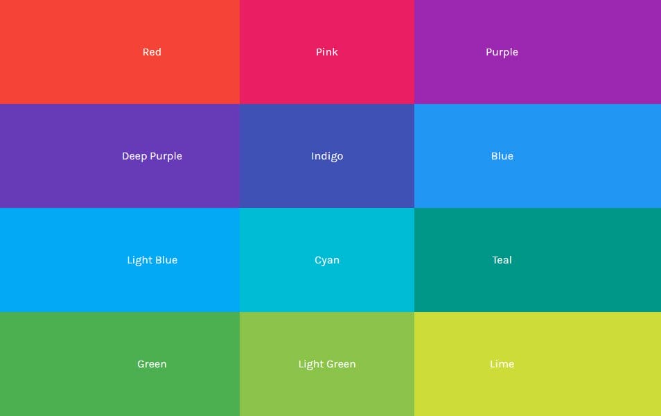 Material Design Colors