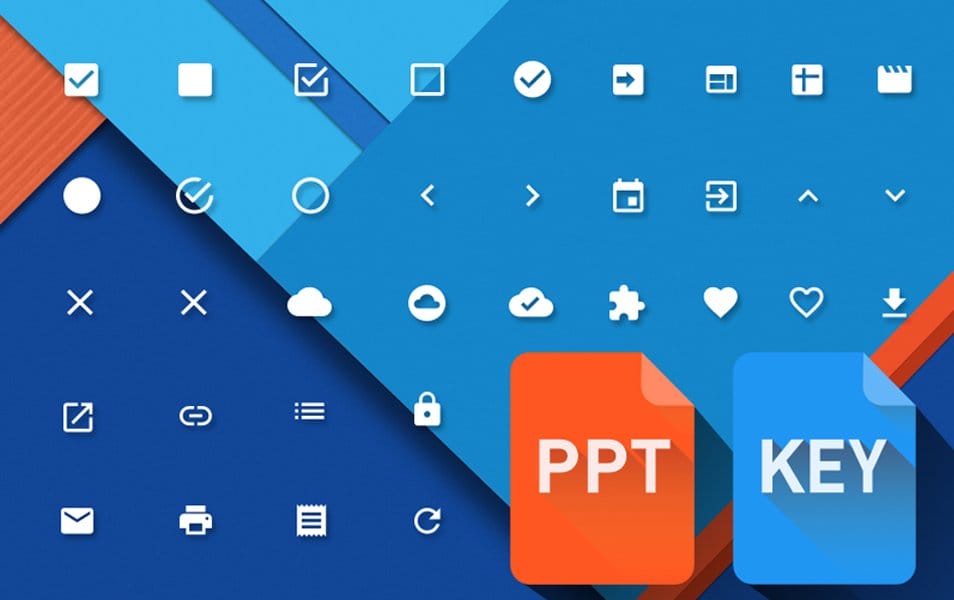 Material Design Powerpoint & Keynote icons