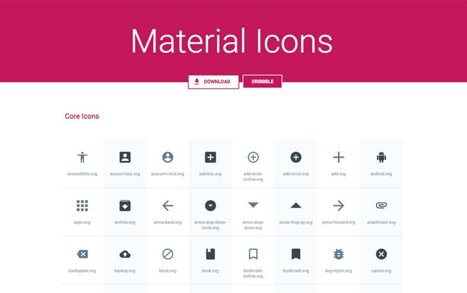 Material Icons Pack