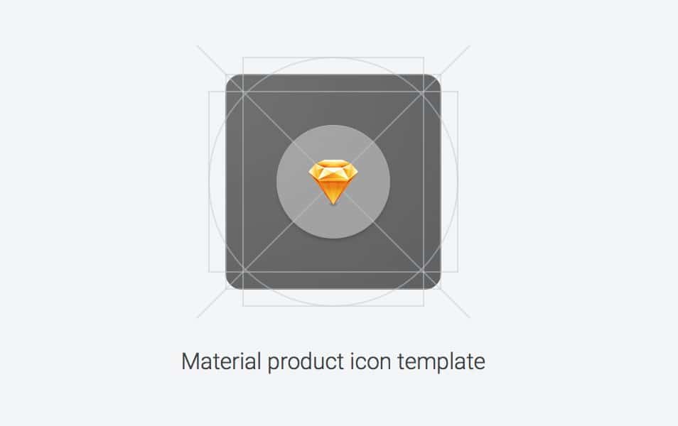 Material Product Icon Template