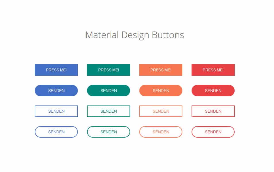 Material design buttons 