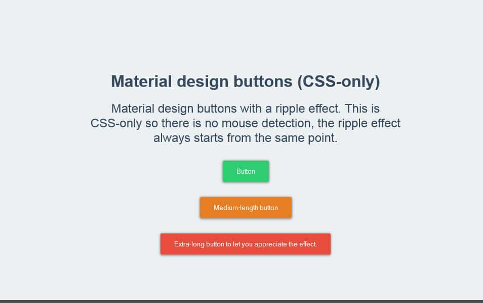 Material design buttons