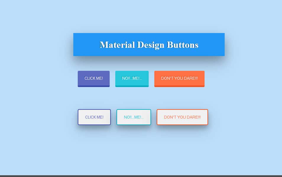 Material Design Buttons
