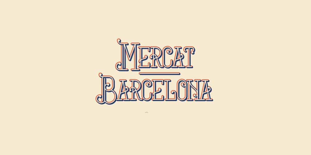 Mercat Barcelona Free Font