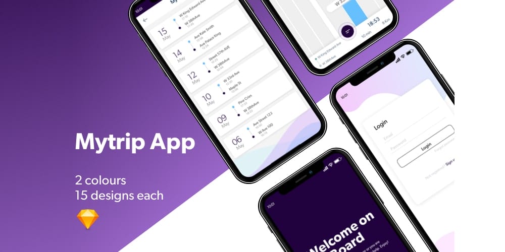Mytrip App UI