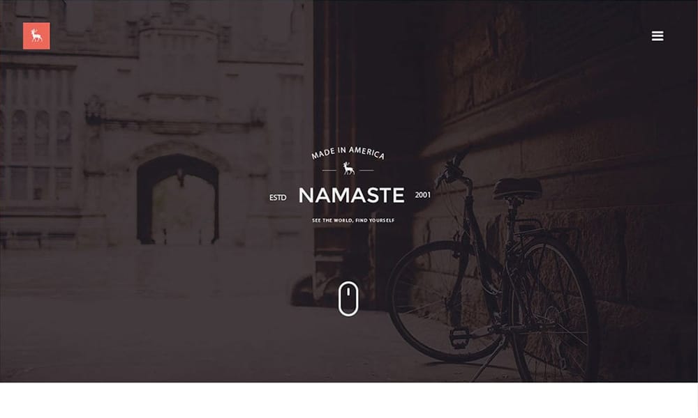 Namaste - Free Portfolio Template PSD