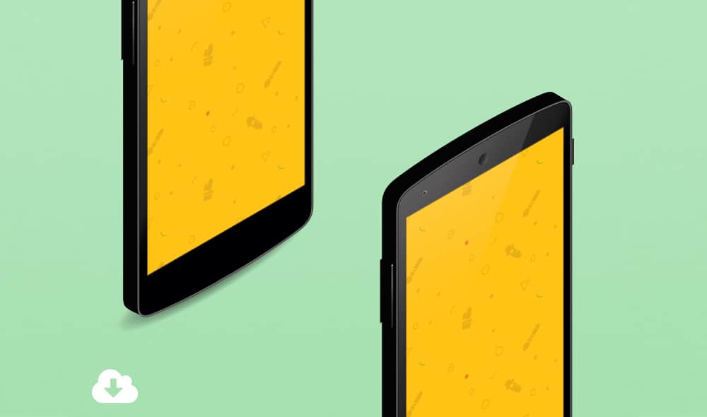 Nexus-5-Isometric-Mockup-Vector