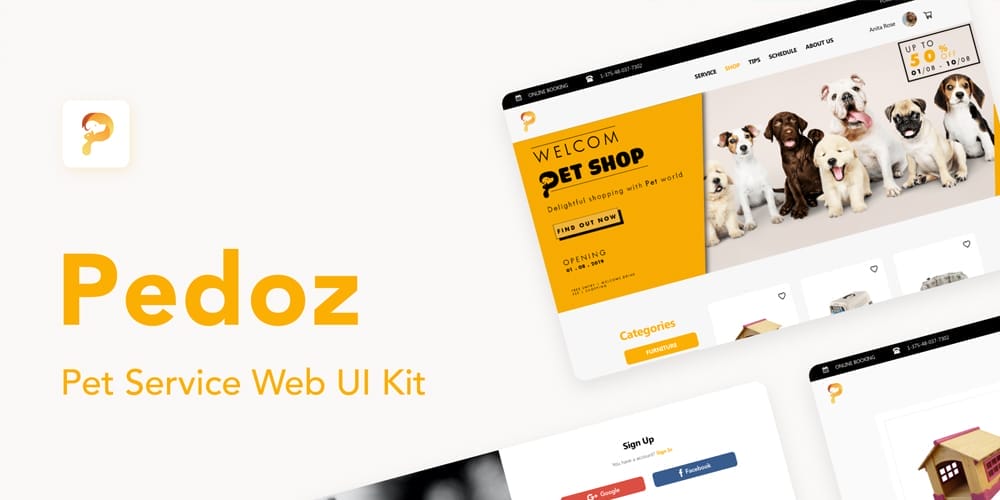 Pet Service Web UI Kit