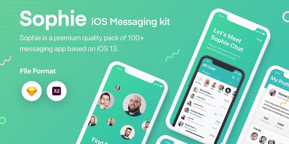 Sophie Messaging App UI Kit