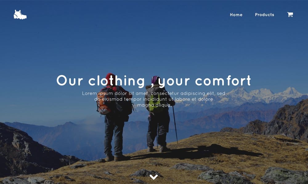 Trekking Store – Fre E commerce Template PSD