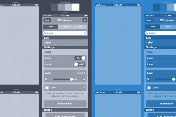 Wireframe An iPhone App