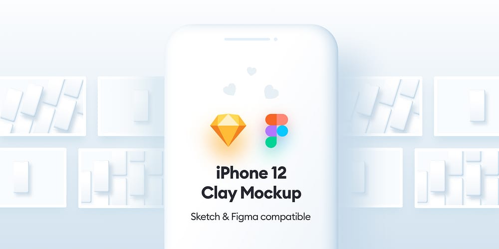 iPhone 12 Clay Mockups