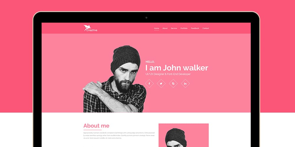 Free Portfolio Website Templates (PSD) » CSS Author