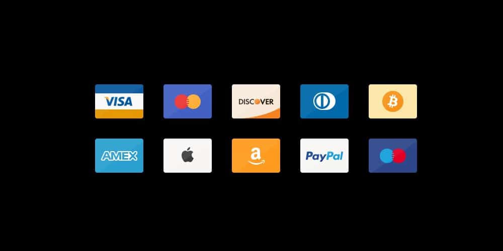 Credit Card Icons PSD