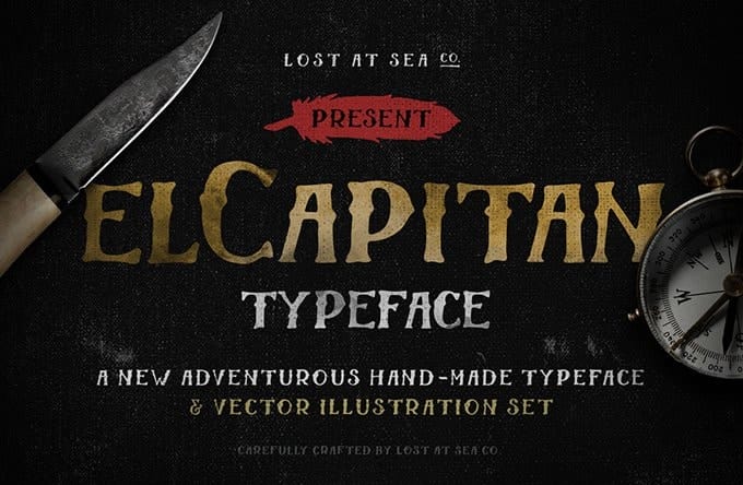 El Capitan Free Hand-Drawn Font
