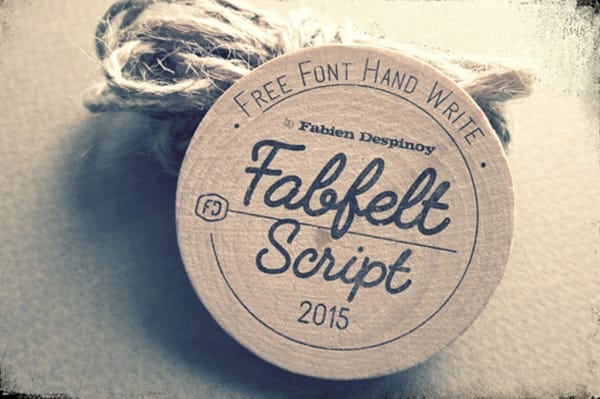 Fabfelt script free font