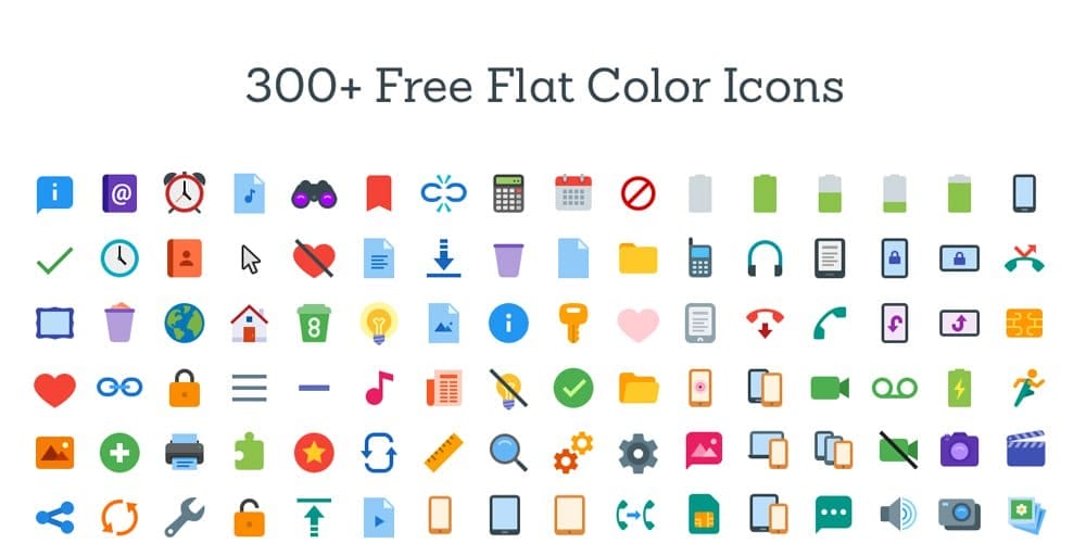 Free Flat Color Icons