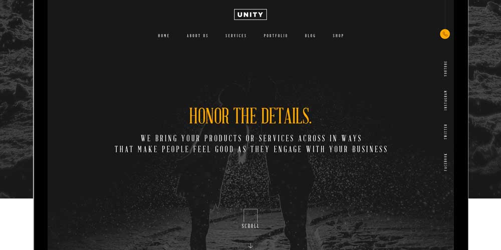 Honor Free Business Web Template PSD