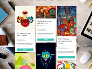 Latest Free Grid Style Blogger Templates 2019