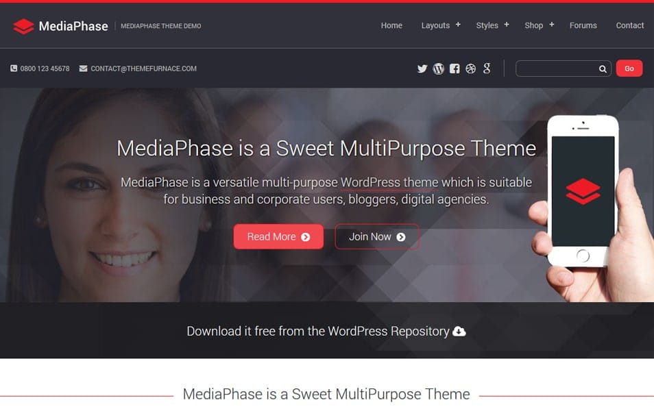 Mediaphase Lite Responsive WordPress Theme