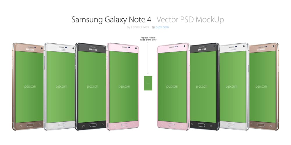 Samsung Galaxy Note Mockup PSD