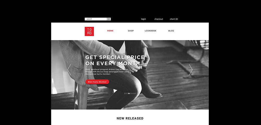 Tomo Free Web Template PSD