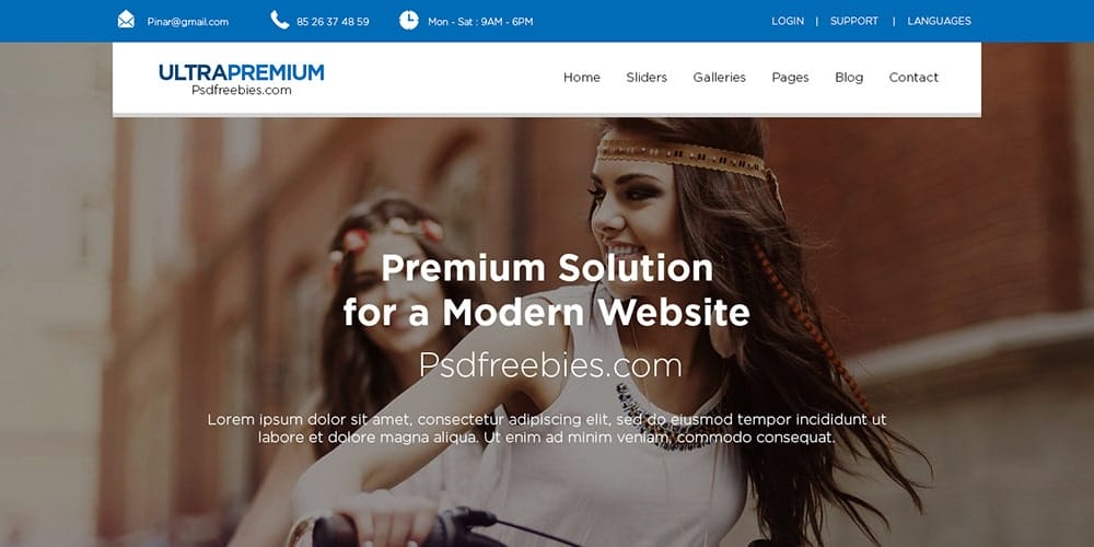 Free Corporate And Business Web Templates PSD